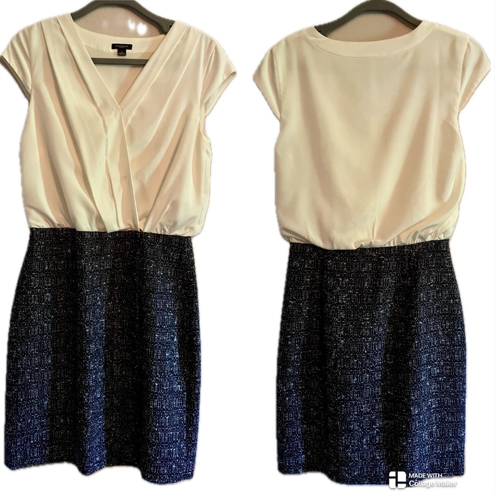 Ann Taylor Cap sleeve Blouson top Pencil skirt dress size 0